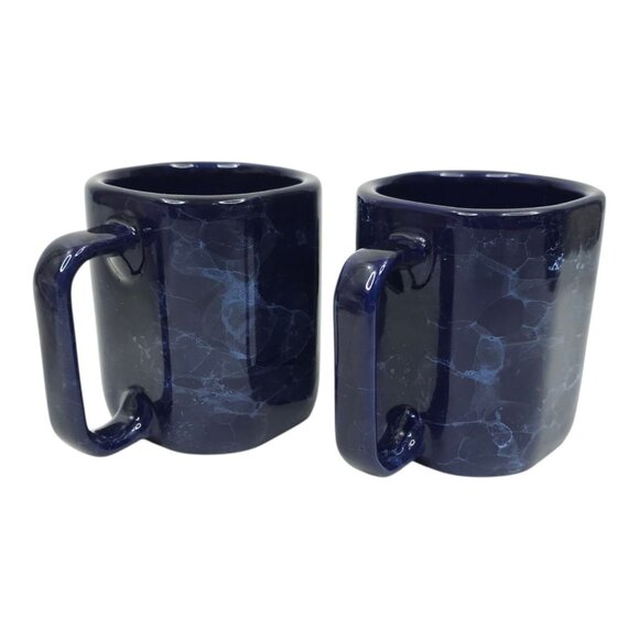 Dale Earnhardt #3 GM Goodwrench Service Plus Coffee Mugs Ceramic Blue Marbleized - Picture 6 of 12